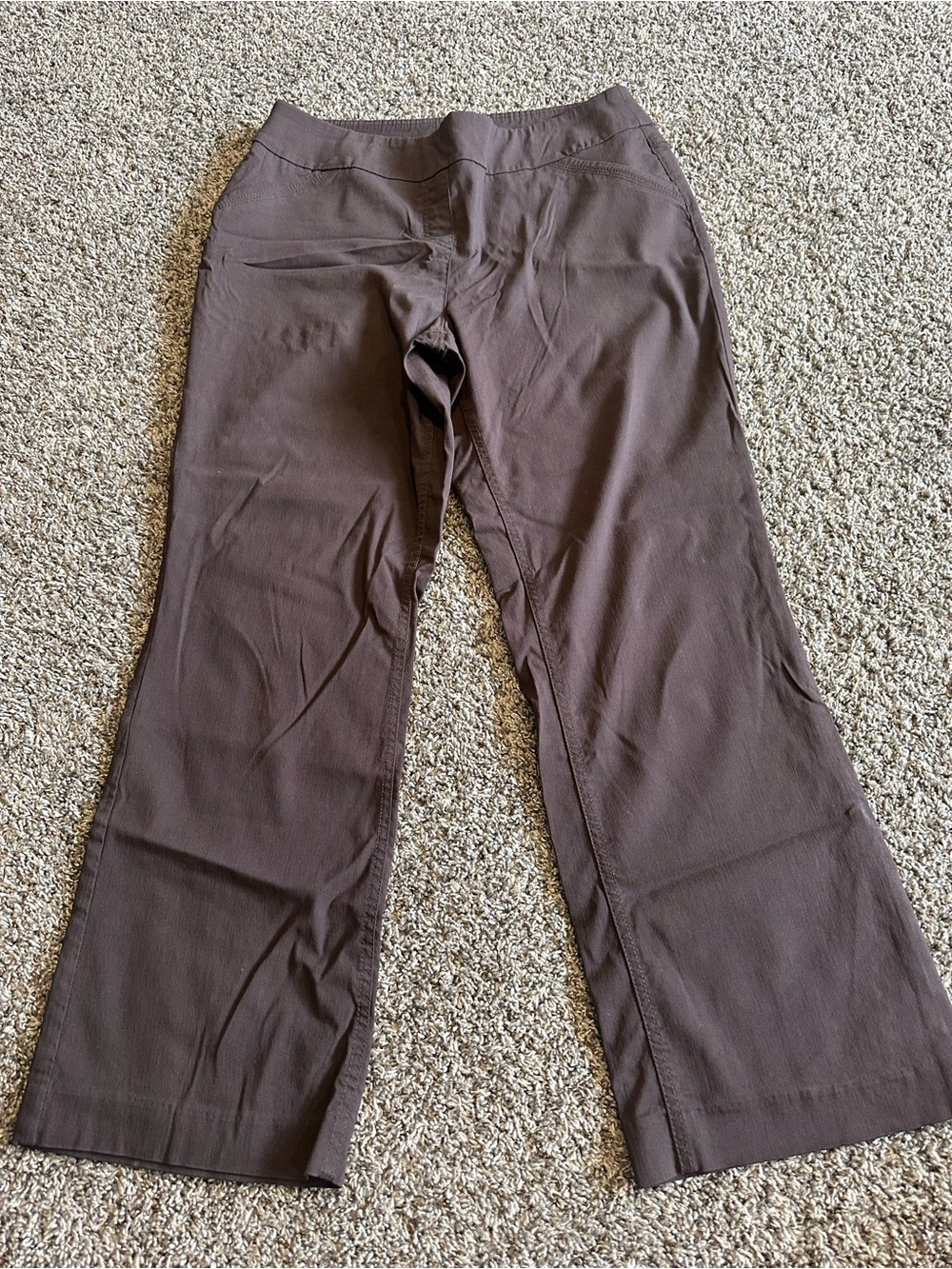 Brown Stretch Flare Pants Westbound size 16